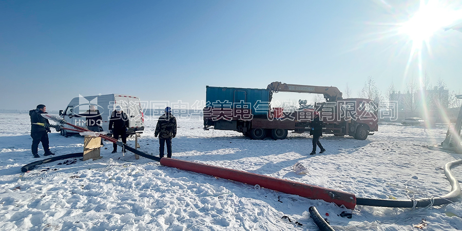 国电华美给山东德州客户做变频变频串联谐振试验装置现场安装指导