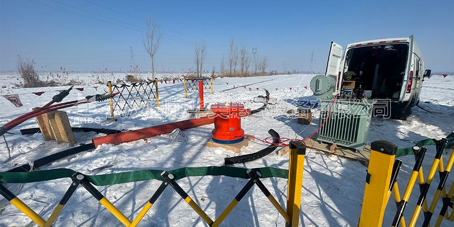 国电华美给山东德州客户做变频变频串联谐振试验装置现场安装指导
