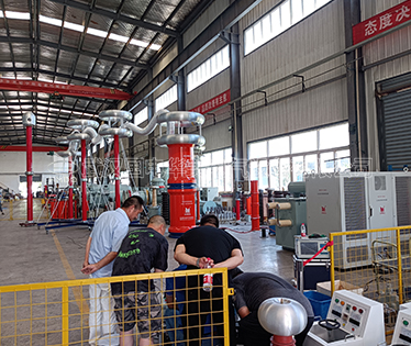 HMCXZW 300kW无局放串联谐振试验装置出厂试验